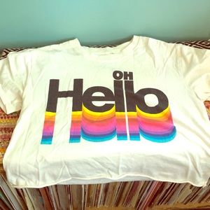 Oh Hello Target Crop Top Tee
